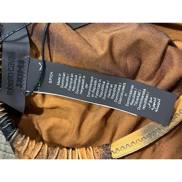 SKIMS ROBERTO CAVALLI TRIANGLE BIKINI TOP and STRING BIKINI BOTTOM in SET - Picture 8 of 9